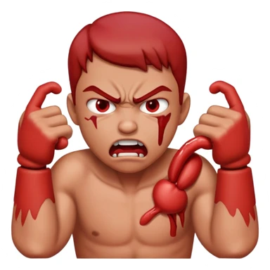 choking person mad sticker