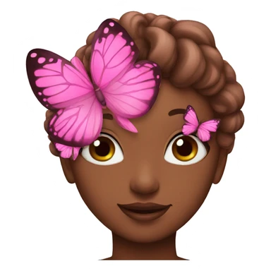 pink butterflies sticker