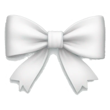 A white bow sticker