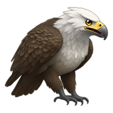 Eagle-Piranha sticker