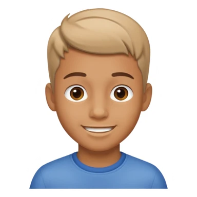 a boy with taper fade hair sticker