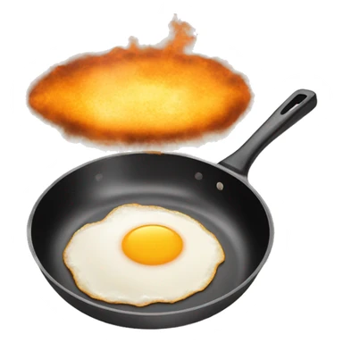 fired egg in a frying pan sticker