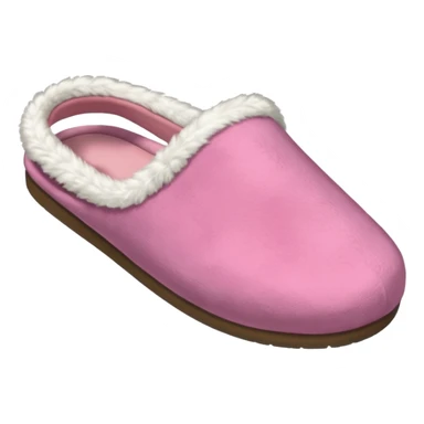 A pink house slipper thrown by the mother. sticker