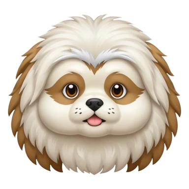 White shitzu sticker