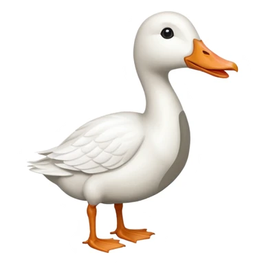 white goose sticker
