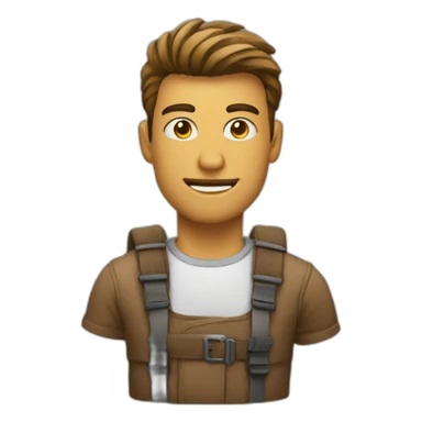 Homme avec des cuissardes à talons sticker