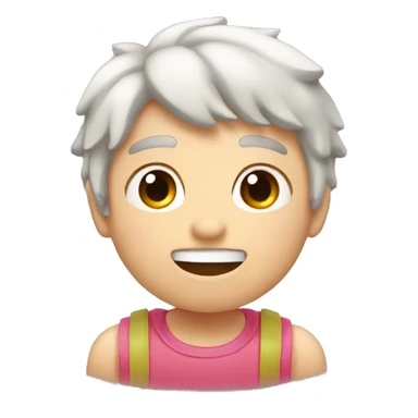 Cerdo melenudo con pulgar hacia arriba sticker