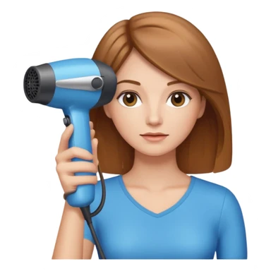 Woman with Hair Dryer sticker