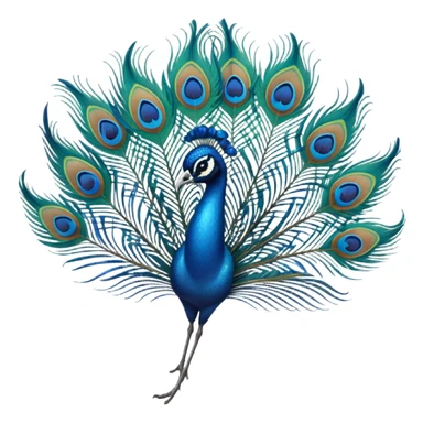 Radhe radhe writing peacock feather  sticker