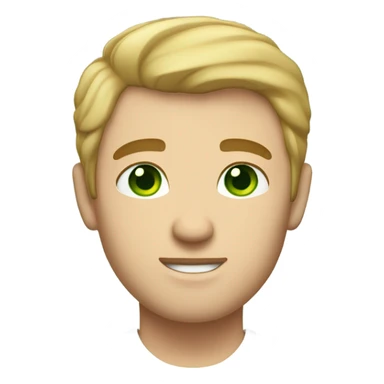 light skinned Caucasian male, green eyes, unshaven sticker