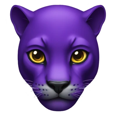 purple gaming panther sticker