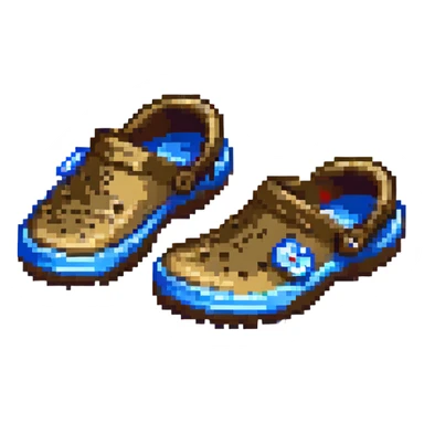 a pair of crocs shoes sticker