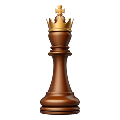 white king wooden chess pieces sticker