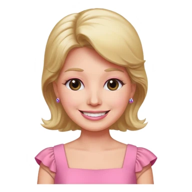 Donald trump with pink dress sticker