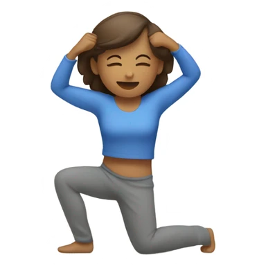Stretching in the morning sticker