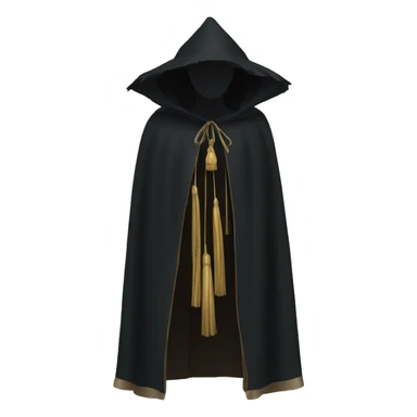black tassel cloak sticker
