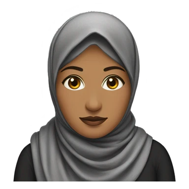 a fat hijabi sticker