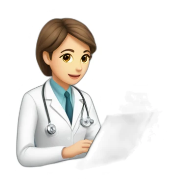 Radiologist-performing-breast-mri sticker