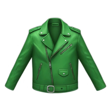 green leather jacket sticker