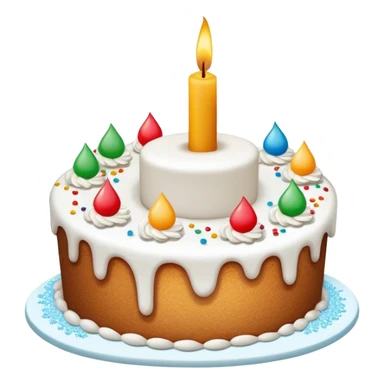 Um bolo de aniversário com o nome "Dinis"  sticker