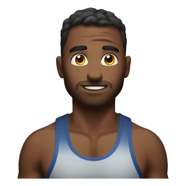 Sweaty picture after a morning workout  sticker