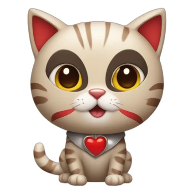 cat wearing woodpecker costume sticker