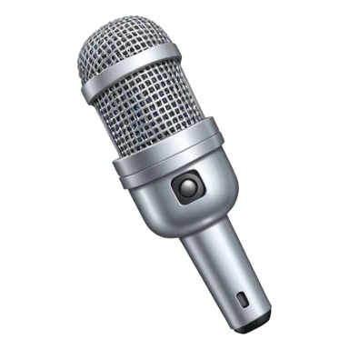 A microphone with gitter sticker