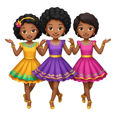 Variety Black girls dancing sticker