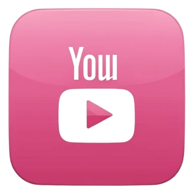 mix pink square youtube logo sticker