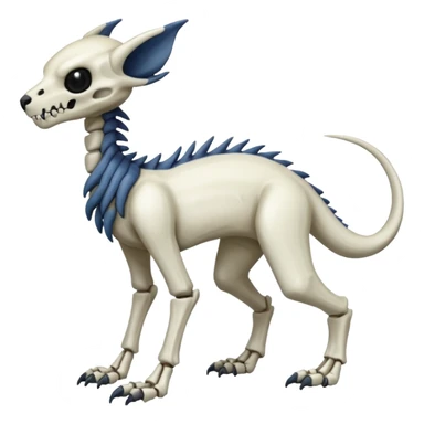 Eldritch Spooky Scary Skeletal Linoone-Absol-Trico-Hybrid (Full body) sticker