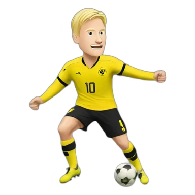 Erling haaland scoring a goal sticker