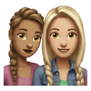 two bestie im Jodie’s sticker