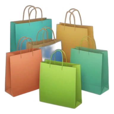 shopping bags sticker