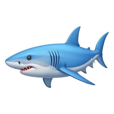 As haz un tiburón con piernas y tenis azules sticker