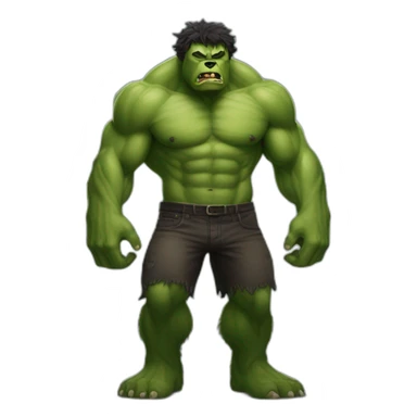 hulk werebear sticker