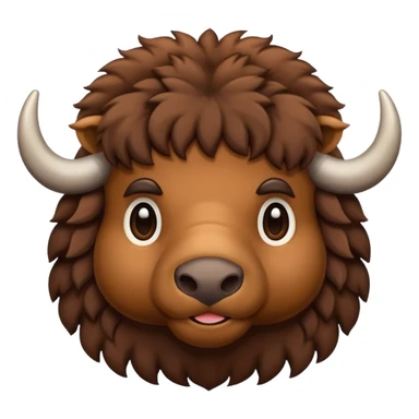 cute buffalo sticker