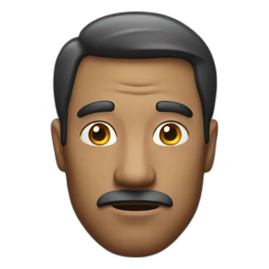 man with doubt sticker