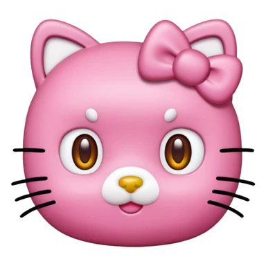 No fur Hello kitty sticker