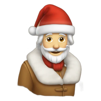 Le traineau du père noël sticker