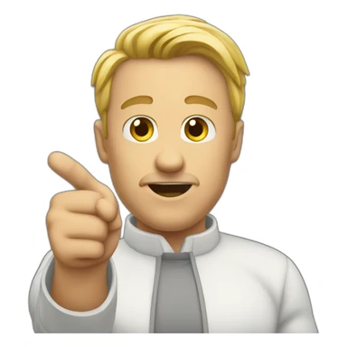 Figare pointing on me sticker