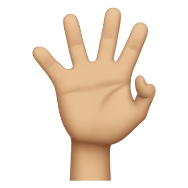 finger swiping up sticker