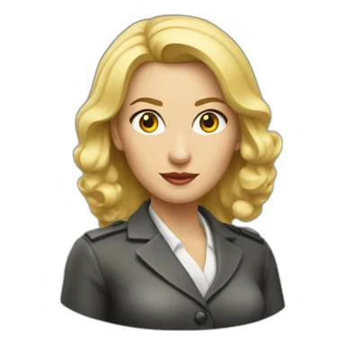 blond female spy in their early thirties sticker