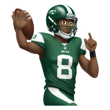 Jets wr catching a pick sticker