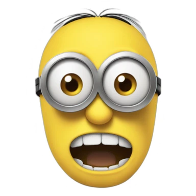 Minion going crazy sticker