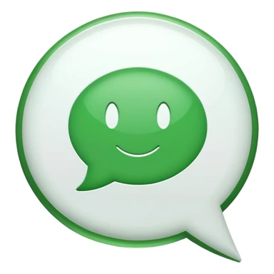 white speech bubble emoji containing green check mark emoji sticker