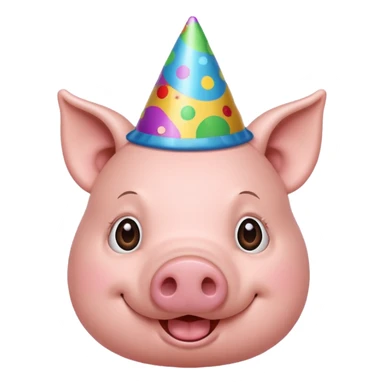 pig birthday sticker
