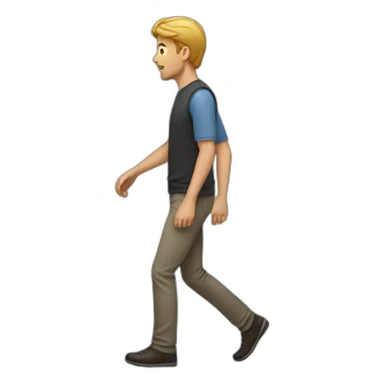 man walk sticker