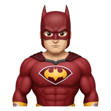 Batman with the redskins uniform sticker