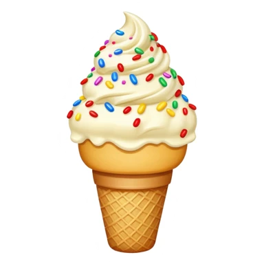 ice cream with sprinkles sticker