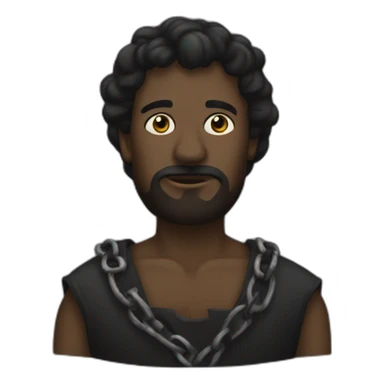 Esclave noir sticker